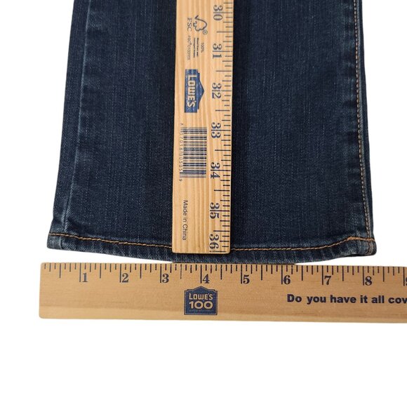 American Eagle Jeans Womens 4 30x29 Kick Boot Stretch Dark Wash Flare - Picture 13 of 13